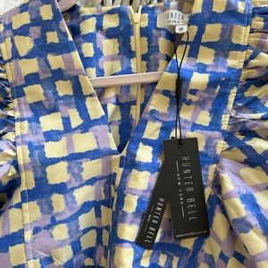 Hunter Bell Palmer Dress Cobblestone Blue NWT